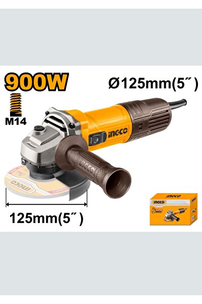 Ingco Polizor unghiular 900W, disc 125 mm, filet M14, flex electric profesion...