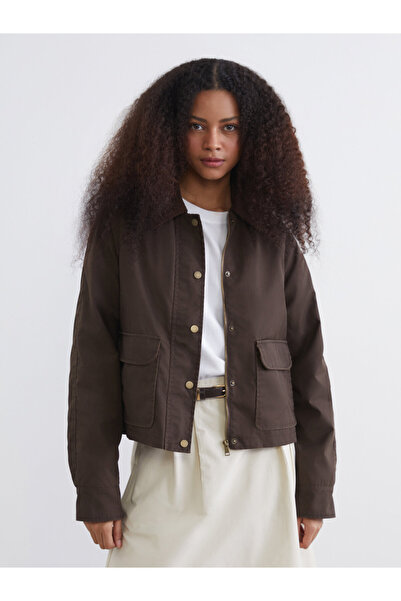 LC Waikiki Velvet Collar Women's Jacket
