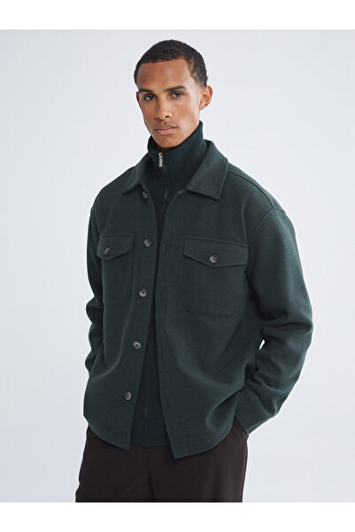 LC Waikiki Jachetă tip overshirt Cachet pentru bărbați, croială lejeră