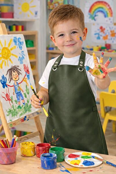 Jaju Baby Водоустойчива детска престилка за рисуване |   Подходящо за възраст...