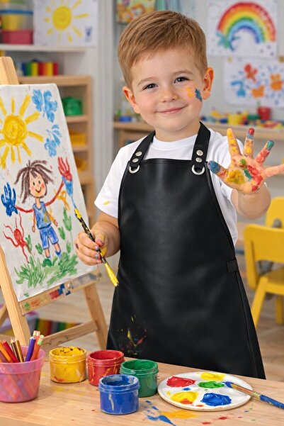 Jaju Baby Водоустойчива детска престилка за рисуване |   Подходящо за възраст...