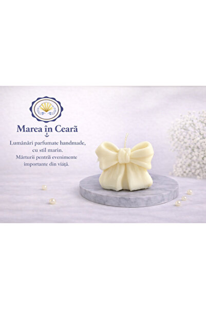 marea in ceara Κομψό Αρωματικό Κερί με Φιόγκο