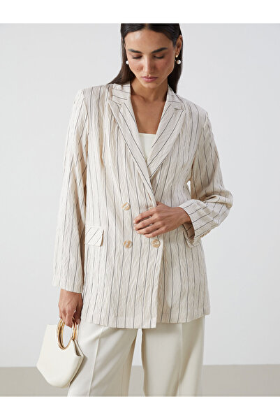 LC Waikiki Striped Women's Blazer Jacket