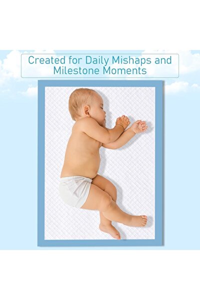 Cute n Cuddle Hands-Free Electric Breast Pump With Baby Changing Mats - Blue - 150 Pcs