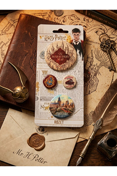 GiFi Harry Potter Lisanslı 4'lü Rozet Seti