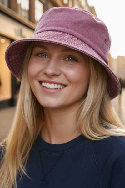 Uniquetrenders Women's Vintage 100% Cotton Bucket Hat