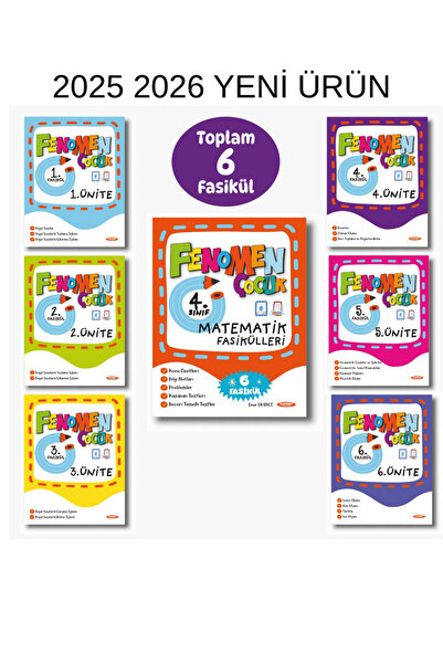 Fenomen Yayıncılık 4.SINIF MATEMATİK FASİKÜL SET 2026