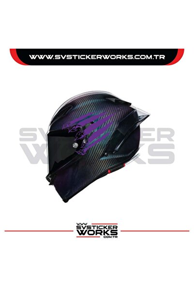ARONA Pençe Wolf Sticker Kask Sticker Kasklar Uyumlu Tek Yön 1 Adet