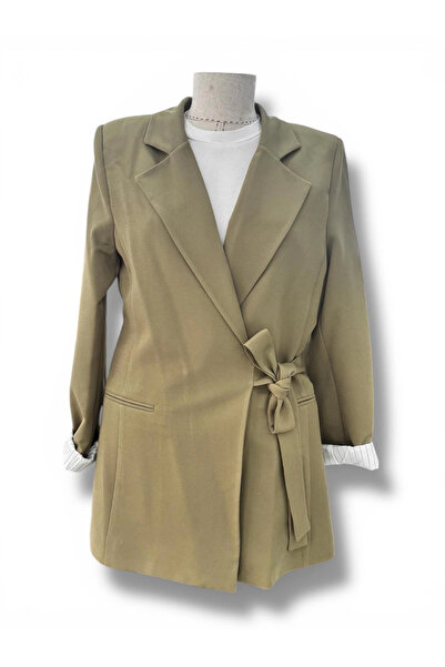 Butik Yeni Sezon Haki Blazer Ceket Modelimiz