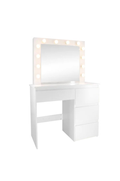 JollyMag Toaletní stolek se zrcadlem a LED osvětlením