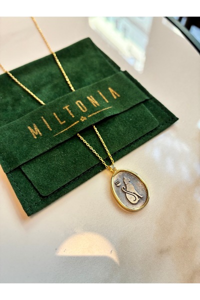 Miltonia Mısır Kedisi 925s Gümüş Kolye