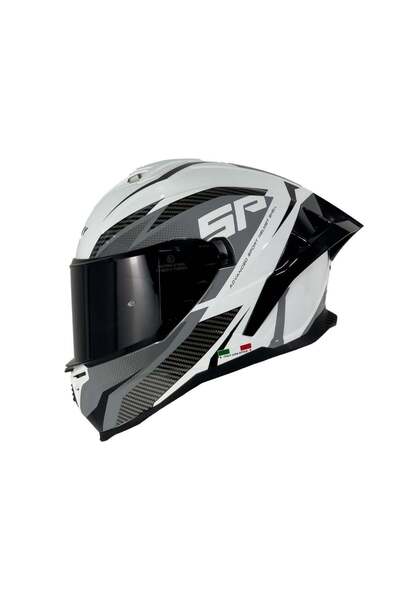 Sway SW 867 Power White Black Grey Kask - MotoDede