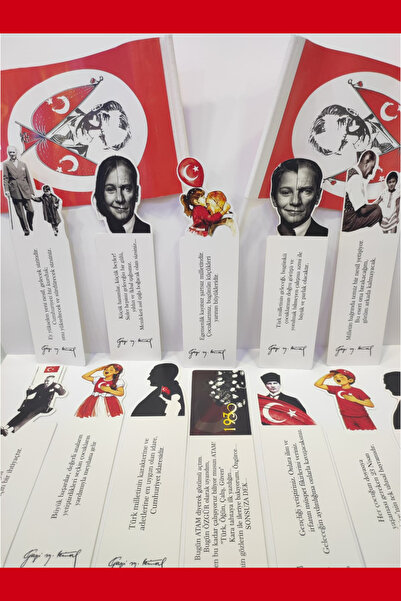 YUNUS COPY 23 April Atatürk Bookmark 1 Set (12 Pcs)
