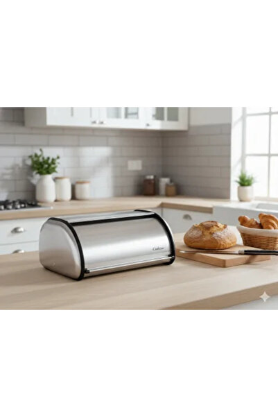 JollyMag Metal Bread Box, Silver, 36×23×14.5 cm, JollyMag, NEL 5064