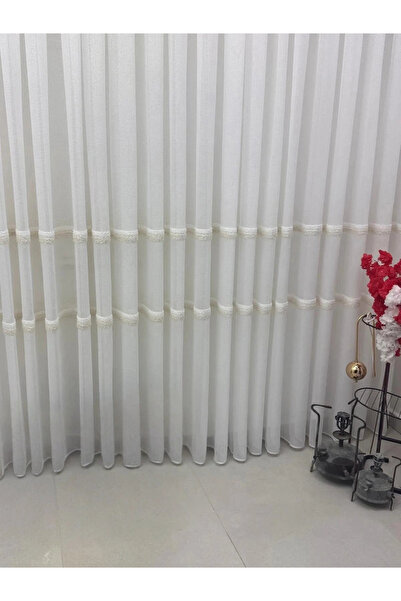 NİVEMESHOME ستارة تول مطوية من PETEK EKRU مقاس 1/3