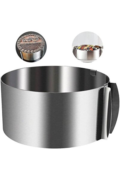 Tiesa Home Stainless Steel Adjustable Cake Pastry Circle Bread Mold