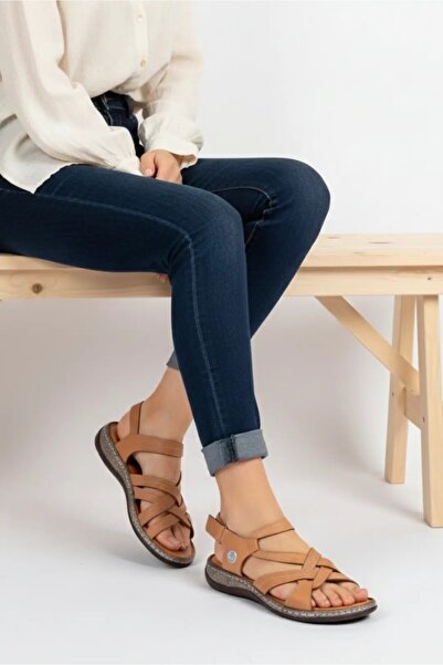 Mammamia D26ys-2415 Sandale confortabile zilnice din piele naturală pentru femei