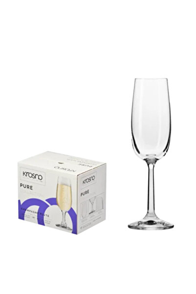 JollyMag Set of 6 Champagne Glasses, 170 ml, Transparent Glass