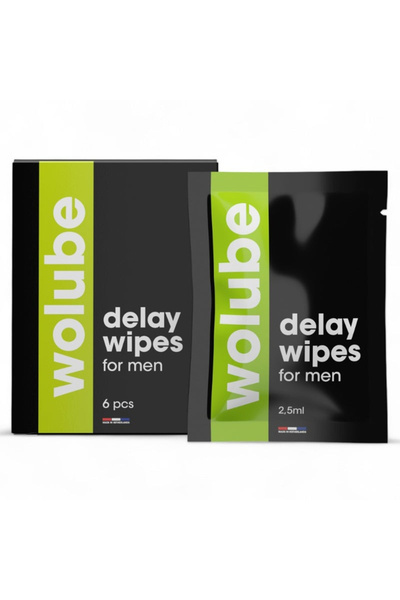 WOLUBE DELAY WIPES FOR MEN 6S