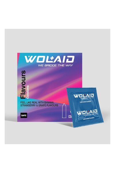 WOLAID FLAVOURS CONDOM 3S