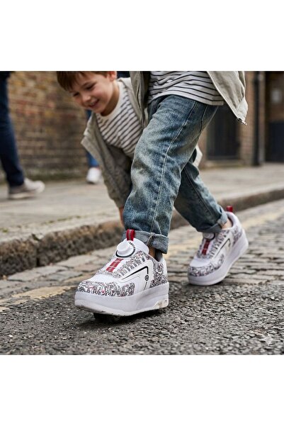 rungo ÇOCUK PATENLİ KAYKAYLI IŞIKLI KIZ ERKEK ÇOCUK SPOR SNEAKER AYAKKABI