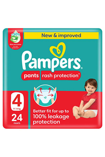 Pampers 10627 RASH PROT PANTS 4 24S (9-14KG)