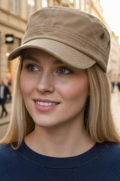 Uniquetrenders Pălărie tip șapcă Castro, 100% bumbac, vintage, pentru femei