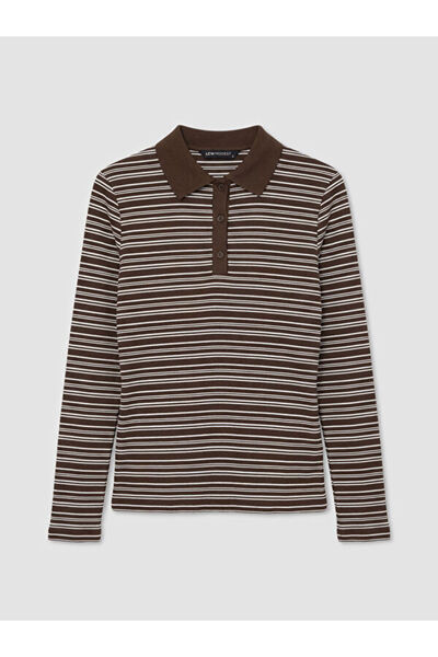 LC Waikiki I Devrik Roba Yaka Striped Women's T-Shirt from the Freezen Store