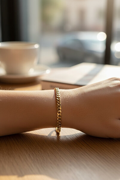 Hakan Güler Kuyumculuk 14 Ayar Altın Gurmet Model Bileklik (1,25 Gram – 4 mm)