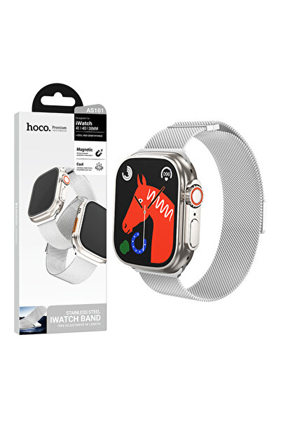 Hoco iWatch Strap (42/44/45/49mm) Milanese, Metal - Silver