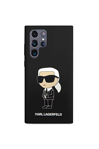 Karl Lagerfeld Ikonik Silicone Case for Samsung Galaxy S24 Ultra - Black