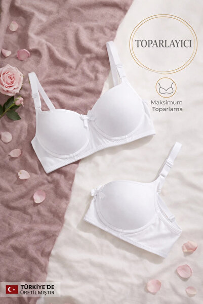 WINNERAIN Γυναικείο λευκό σουτιέν χωρίς ενίσχυση και χωρίς μπανέλες