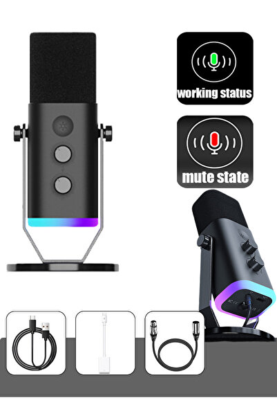Leon Lifestyle Dynamic microphone for podcast recording, PC game streaming mi...