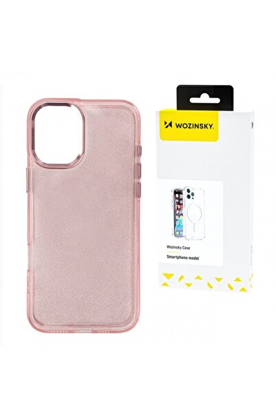 WOZINSKY Husă TPU cu sclipici pentru Samsung Galaxy S25 - Roz