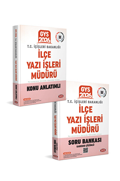 Data Yayınları İçişleri Bakanlığı İlçe Yazı İşleri Müdürü GYS Konu Anlatımlı ...