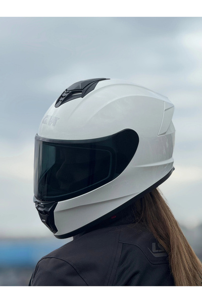 Givi 50.X BEYAZ KASK (SİYAH VİZÖR)