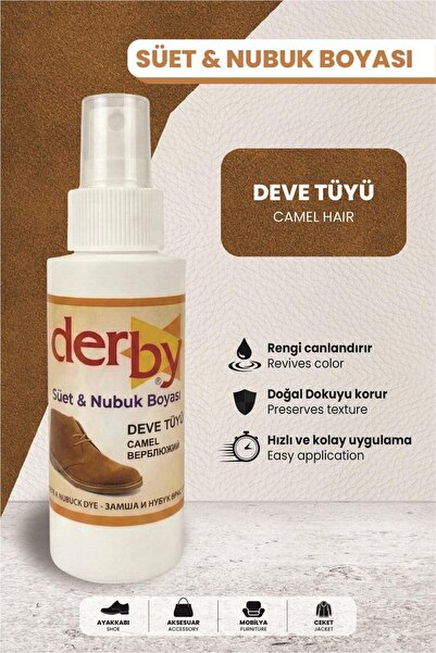 Derby Deve Tüyü Süet Nubuk Renk Yenileyici Sprey 100 ML – Ayakkabı & Çanta Bo...