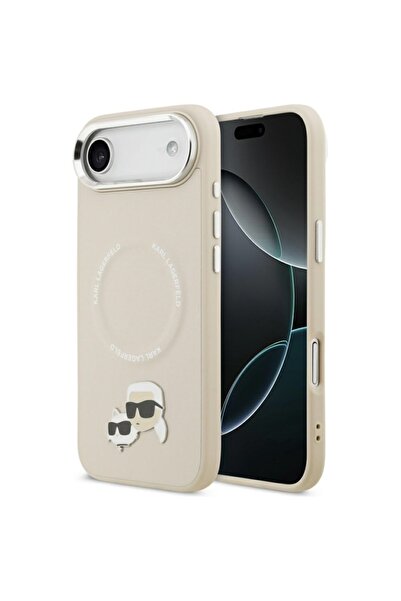 Karl Lagerfeld Husă pentru iPhone 17 Air, din piele, cu elemente K&C, MagSafe...