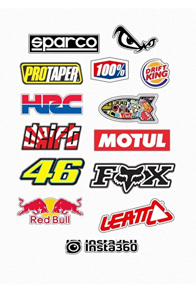 3M motosiklet sticker set enduro cross