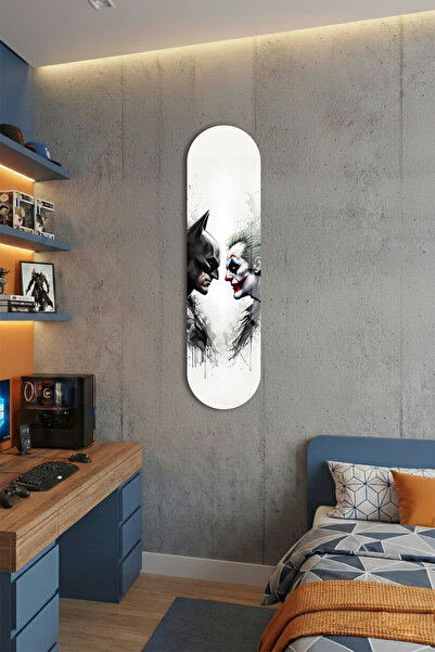 Decorita Cam Kaykay Tablo | Batman & Joker | 80cm x 20cm