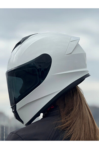 Givi 50.X BEYAZ KASK (SİYAH VİZÖR)