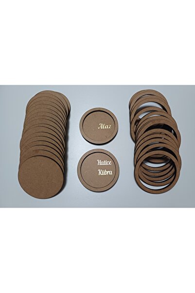 AHİ HAYAL ATÖLYESİ Yuvarlak (9cmX9cm) Bubble Magnet Boyanabilir Ham mdf yuvar...