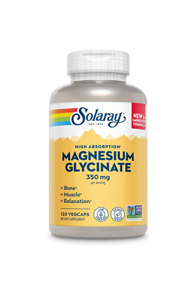 Solaray MAGNESIUM GLYCINATE 350MG VEGCAP 120S