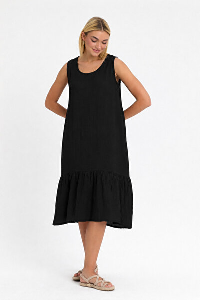 Heaven Ephesus Γυναικείο Φόρεμα - Φόρεμα με τιράντες από μουσελίνα - 3040