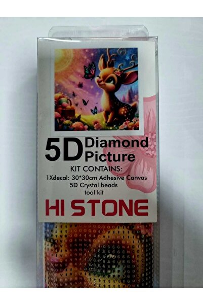 OZN TUHAFİYE Hı Stone 5d Elmas Boncuk Taş Işleme Mozaik Goblen Kit 30x30cm Şi...