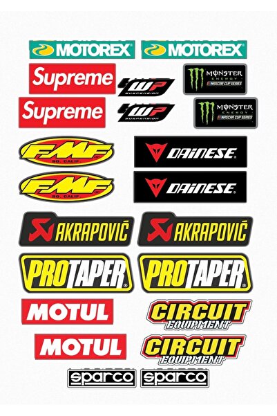 3M motosiklet sticker set enduro cross
