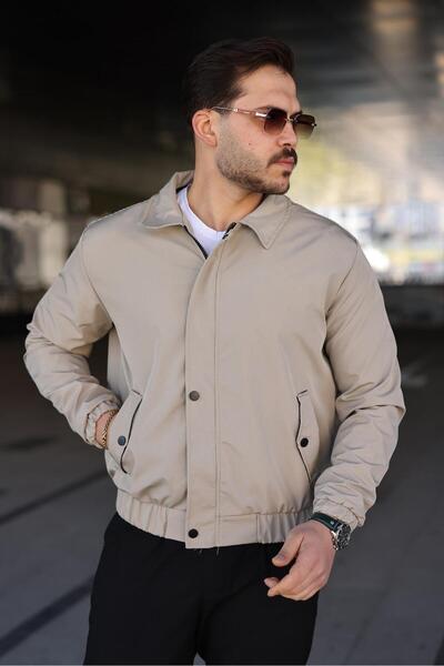 since 1990 man Manmuxi Slim Fit Zippered and Snap-Protected Lined Water-Resis...