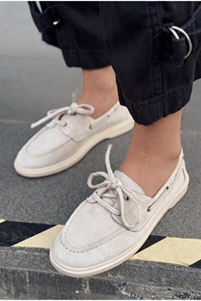 I Love Shoes Γυναικεία παπούτσια Oxford Morin σε μπεζ σουέντ