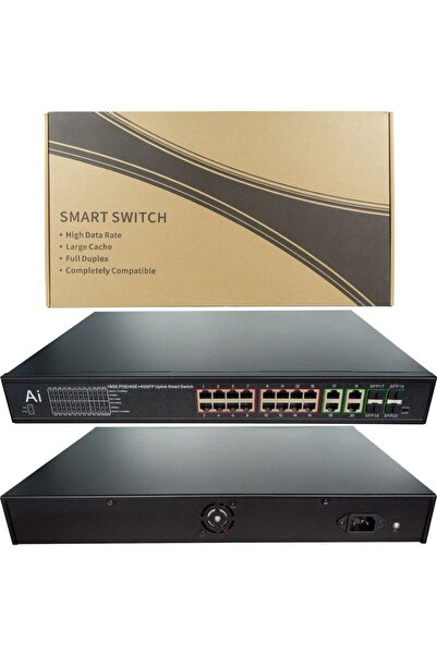 IRONSTAR 16+4+4 Sfp Full Gb 10/100/1000 Poe Switch / Used for Ip Cameras / (w...