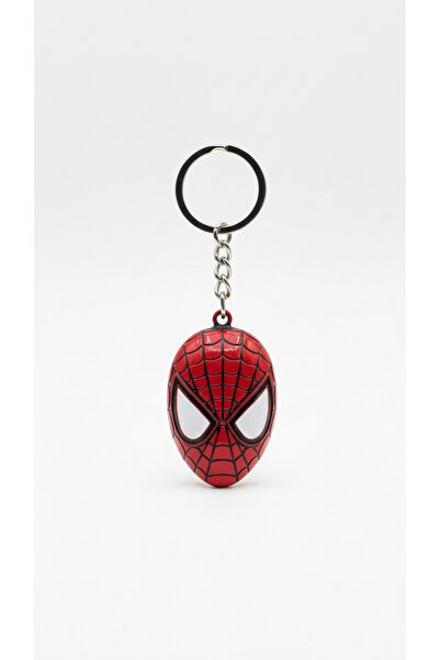 Alka Peluş Örümcek Adam (Spider Mask) Figürlü Anahtarlık – Marvel Temalı